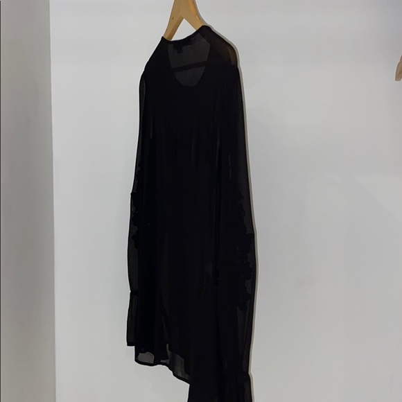 Zara Tops | 2 For 2 Sheer Black Zara Blouse Embroidery ...